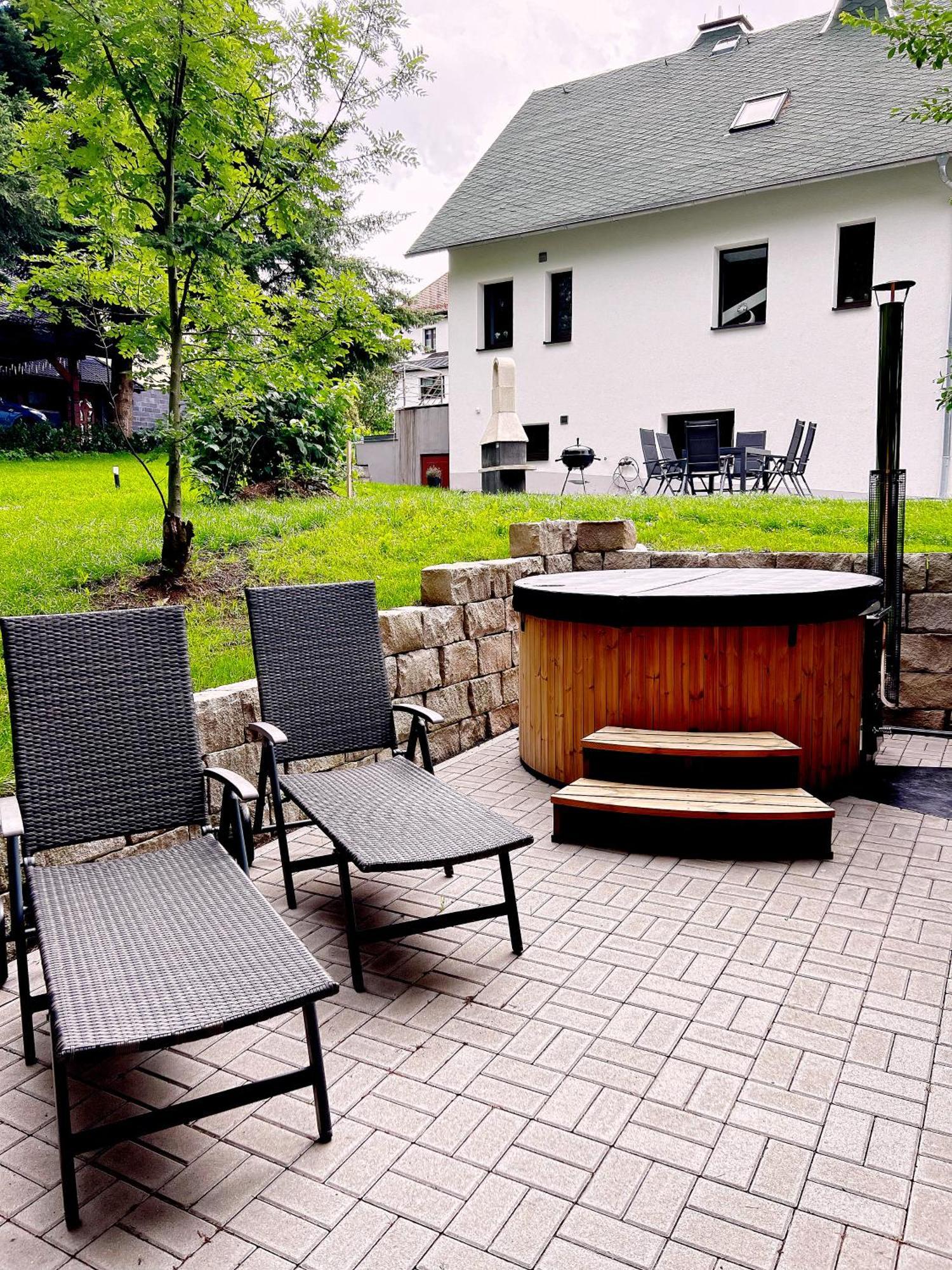 Wellness Am Morgengau Mit Whirlpool Und Sauna Rotterode Luaran gambar